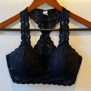 Black Lace Padded Bralette (never worn)